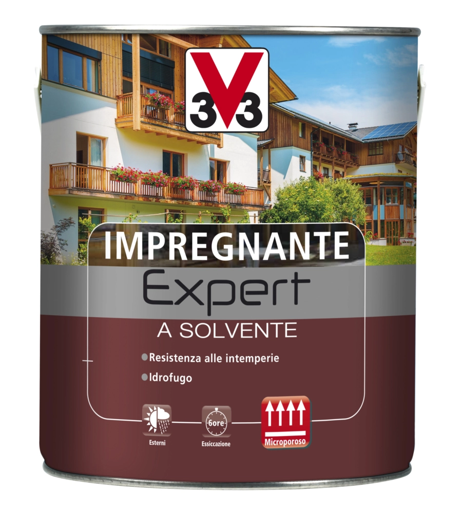 Expert - impregnante a solvente - noce medio - 2,5 litri